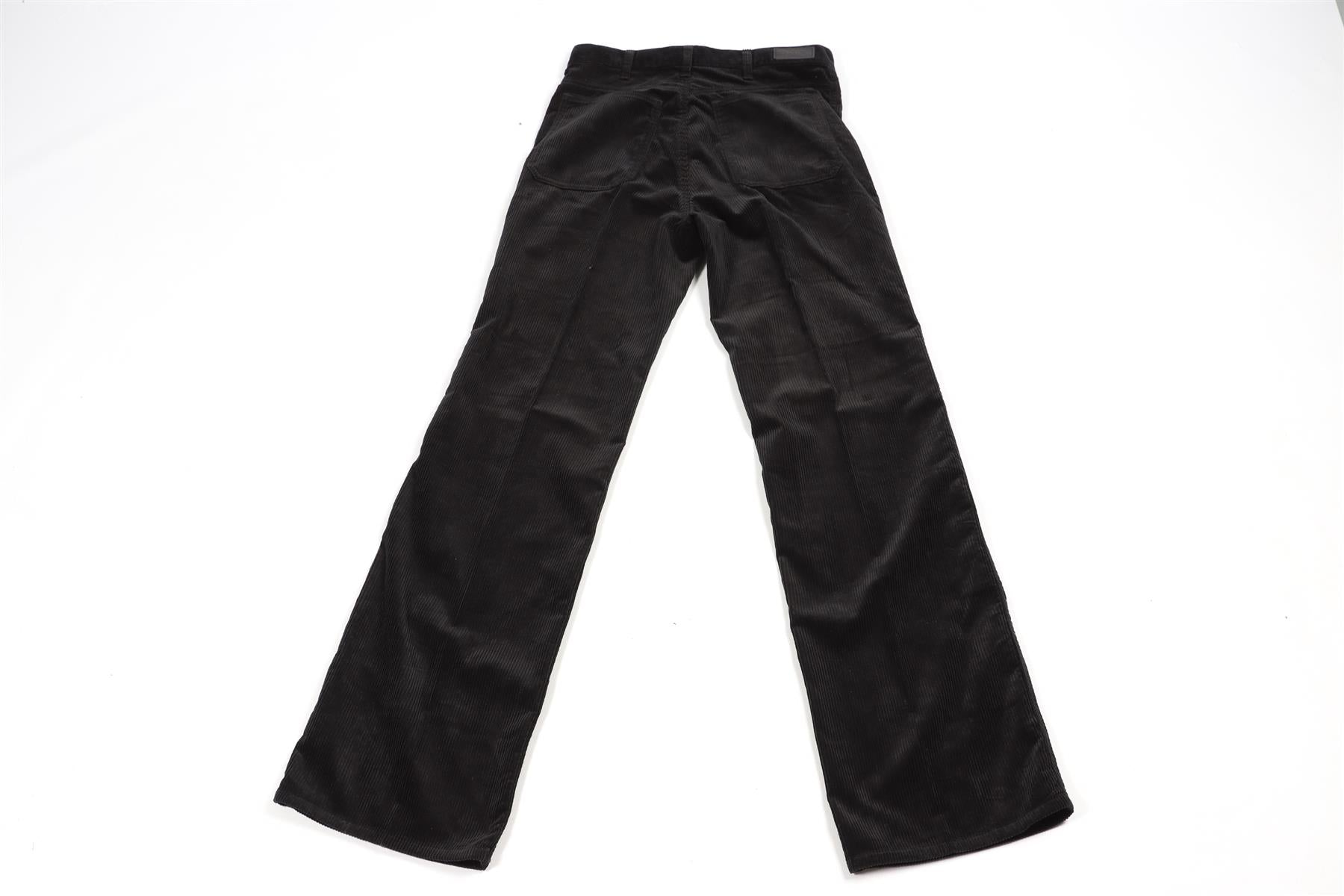 POLO RALPH LAUREN BLACK CORDUROY FLARED PANTS US 6 UK 10