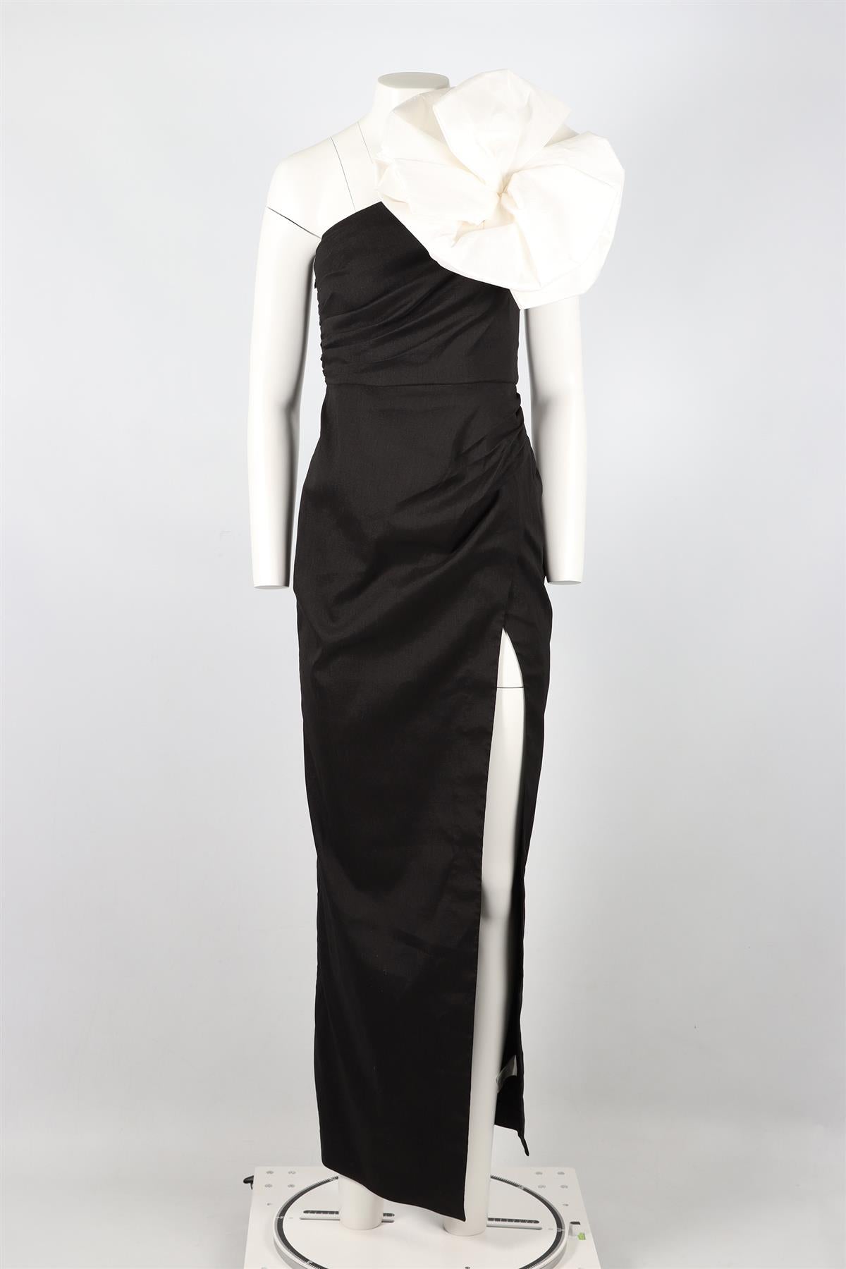 RACHEL GILBERT NYLON BLEND MAXI DRESS UK 8