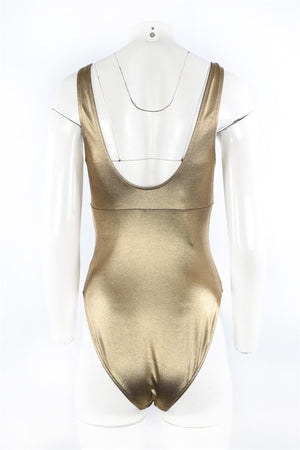 CHANEL GOLD 2024 SWIMSUIT FR 42 UK 14