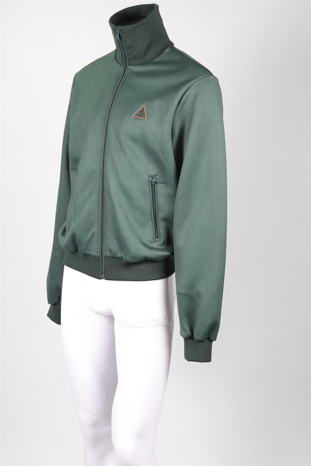 LANVIN GREEN MEN'S JERSEY JACKET MEDIUM