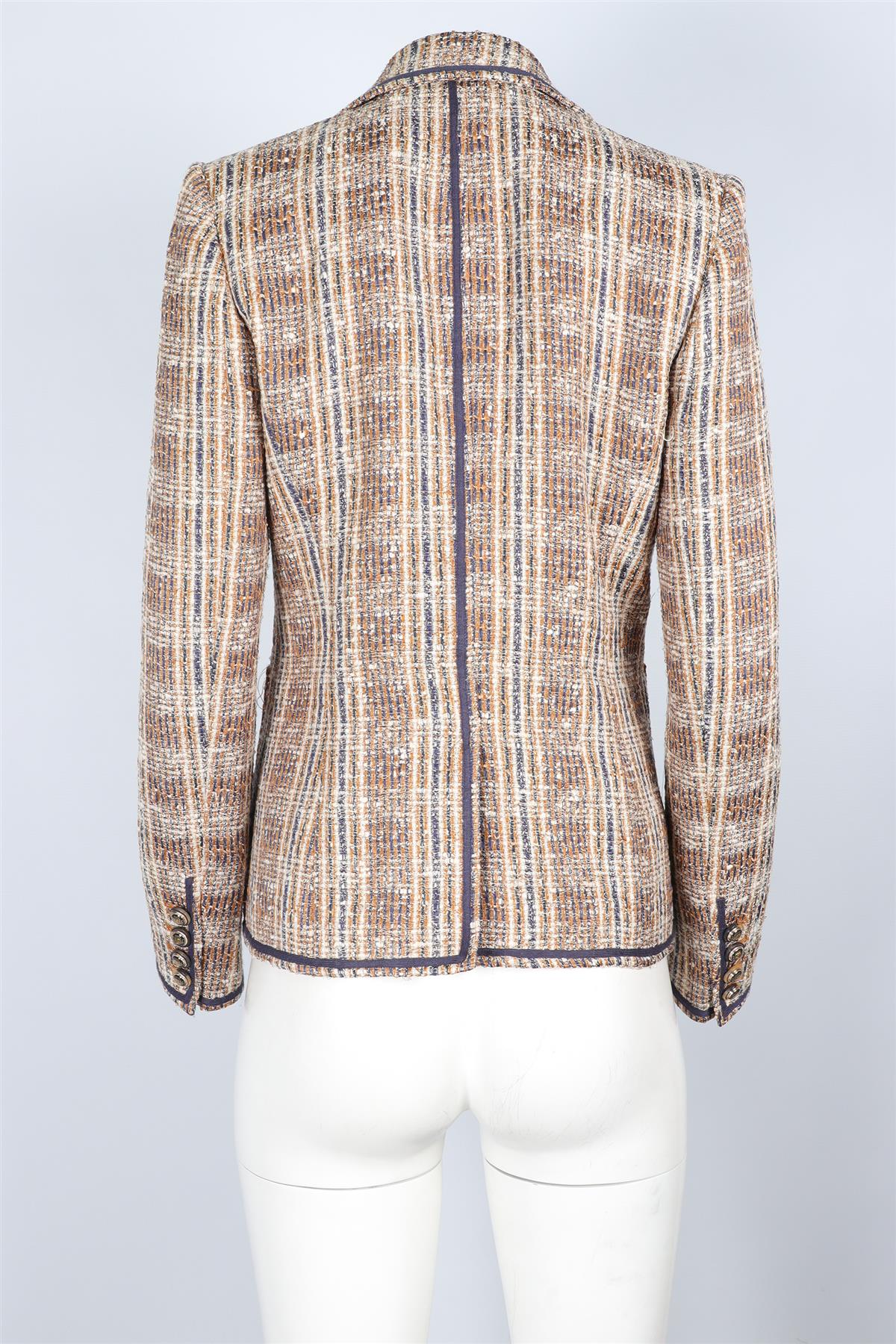 VERONICA BEARD MULTI TWEED BLAZER US 6 UK 10