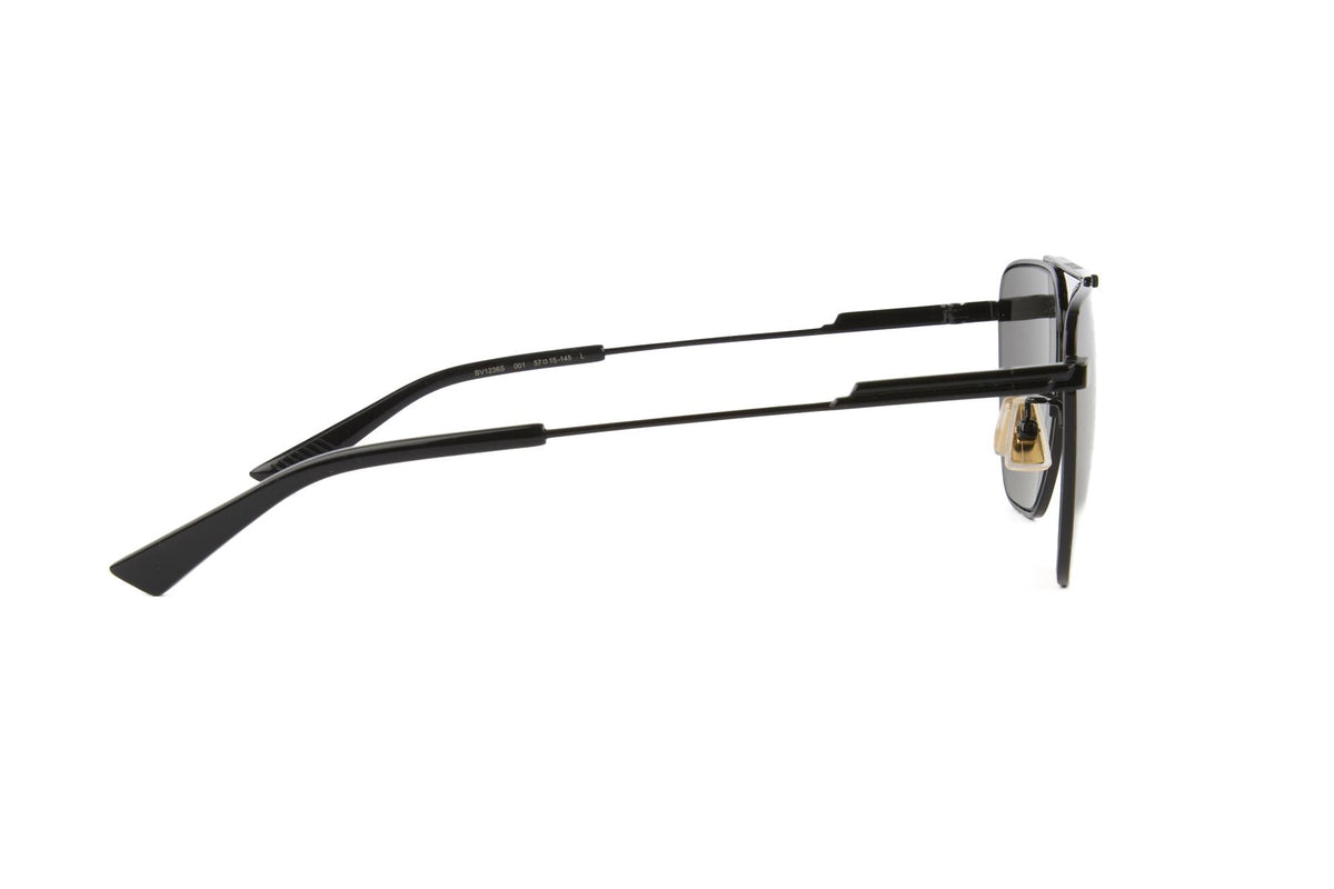 BOTTEGA VENETA BLACK D FRAME METAL SUNGLASSES