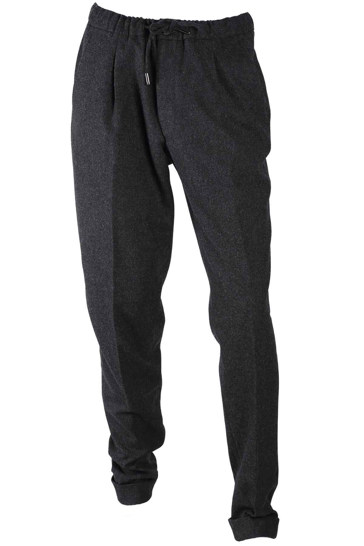 THOM SWEENEY GREY MEN'S WOOL STRAIGHT LEG PANTS IT 52 UK/US 36