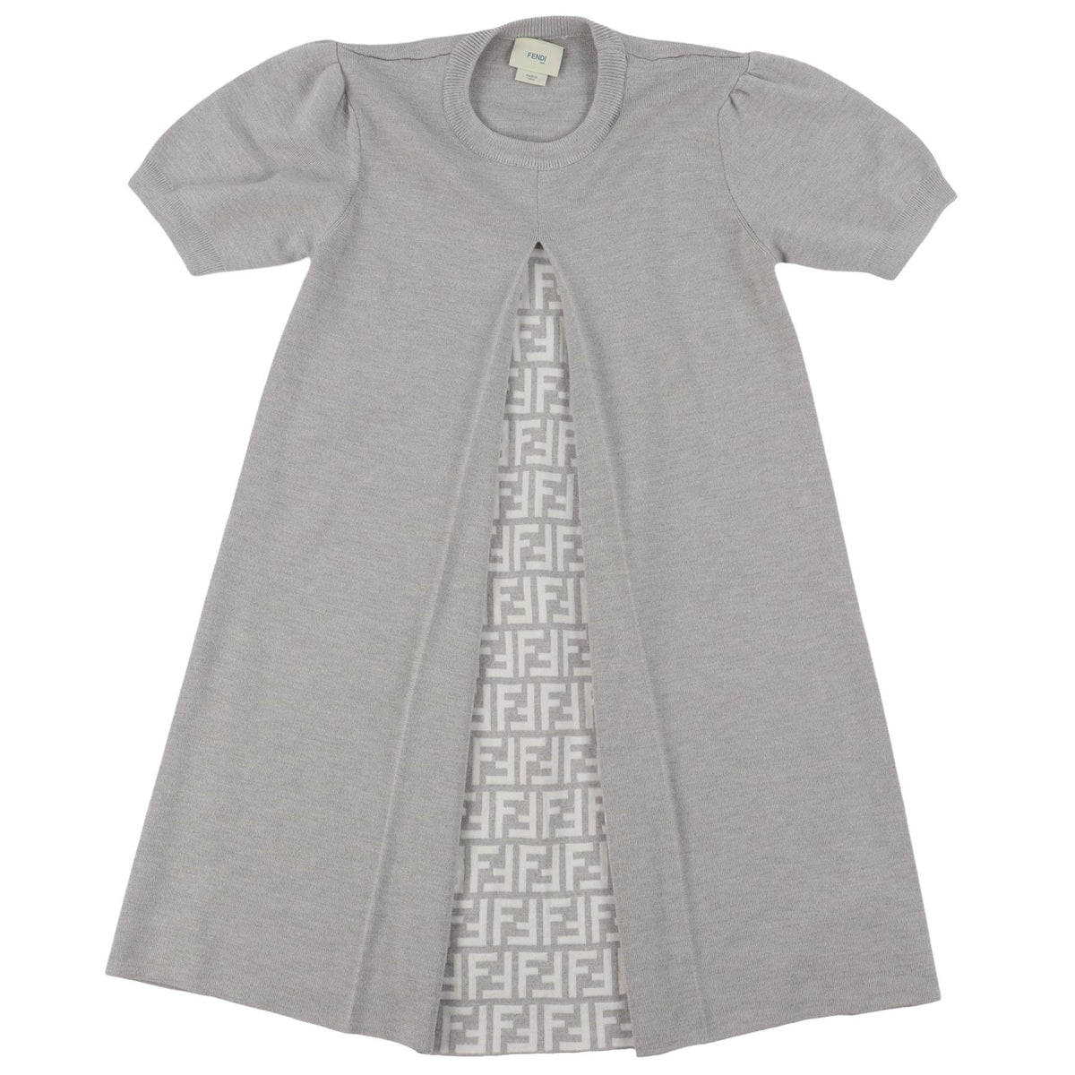 FENDI GREY WOOL MINI DRESS 12 YEARS