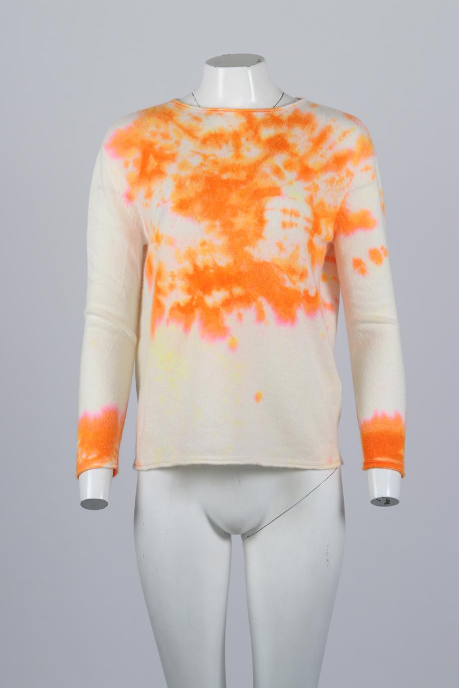 LOVE TANJANE TIE DYED CASHMERE SWEATER SMALL