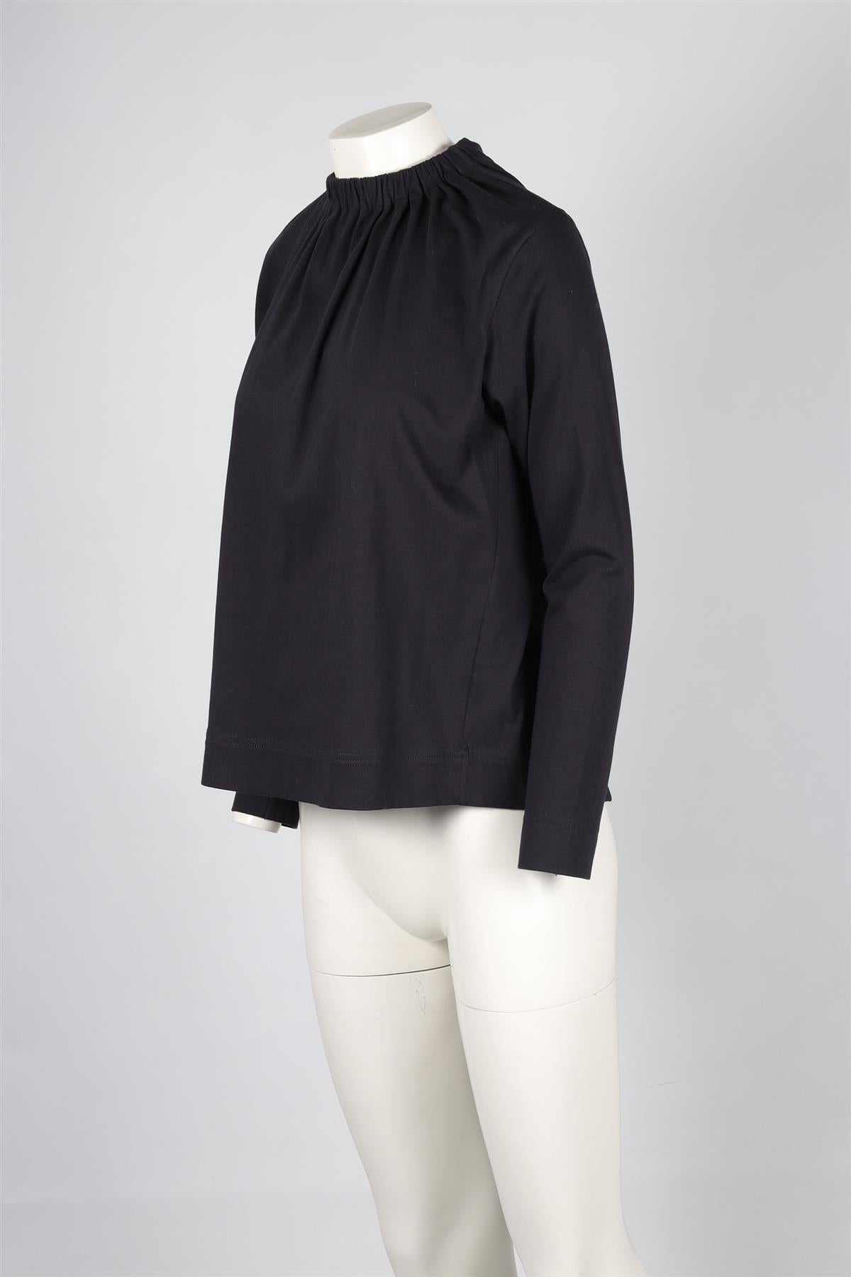 MARNI NAVY COTTON TOP IT 42 UK 10