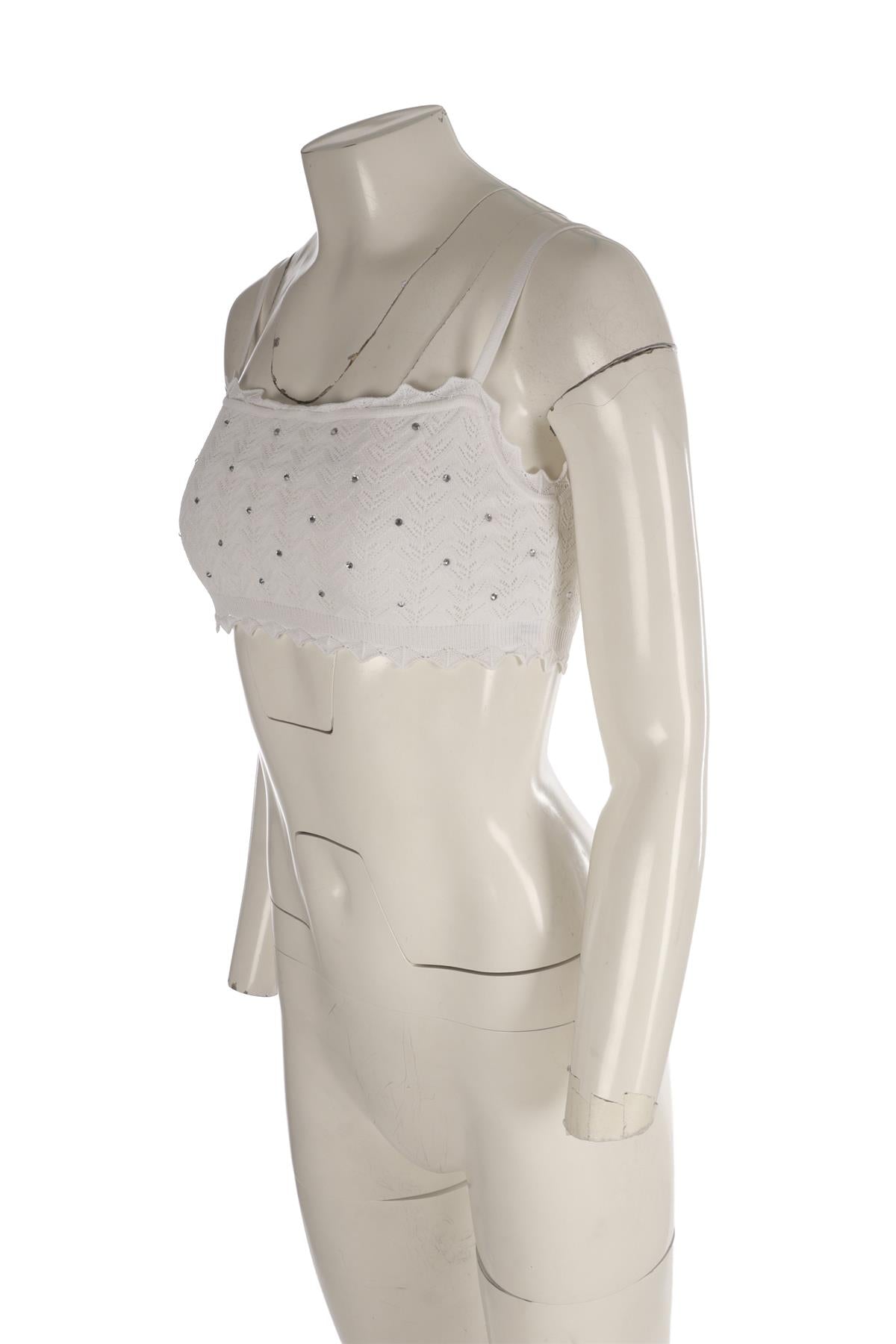 ALESSANDRA RICH CREAM KNIT TOP IT 42 UK 10