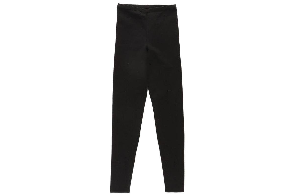 ALAÏA BLACK WOOL LEGGINGS XSMALL