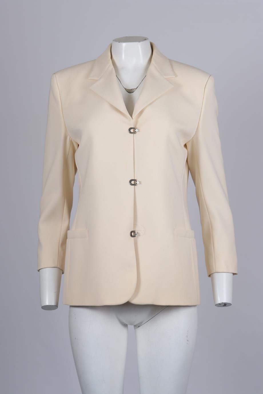 GIANNI VERSACE VINTAGE CREPE BLAZER IT 44 UK 12