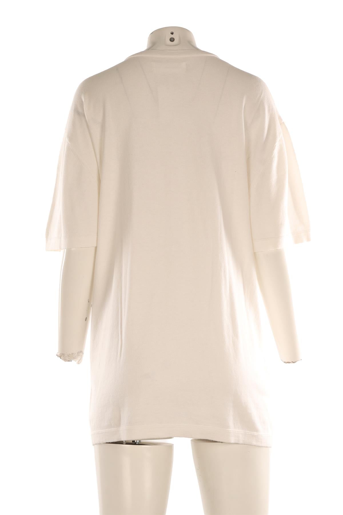 EXTREME CASHMERE WHITE CASHMERE T-SHIRT ONE SIZE