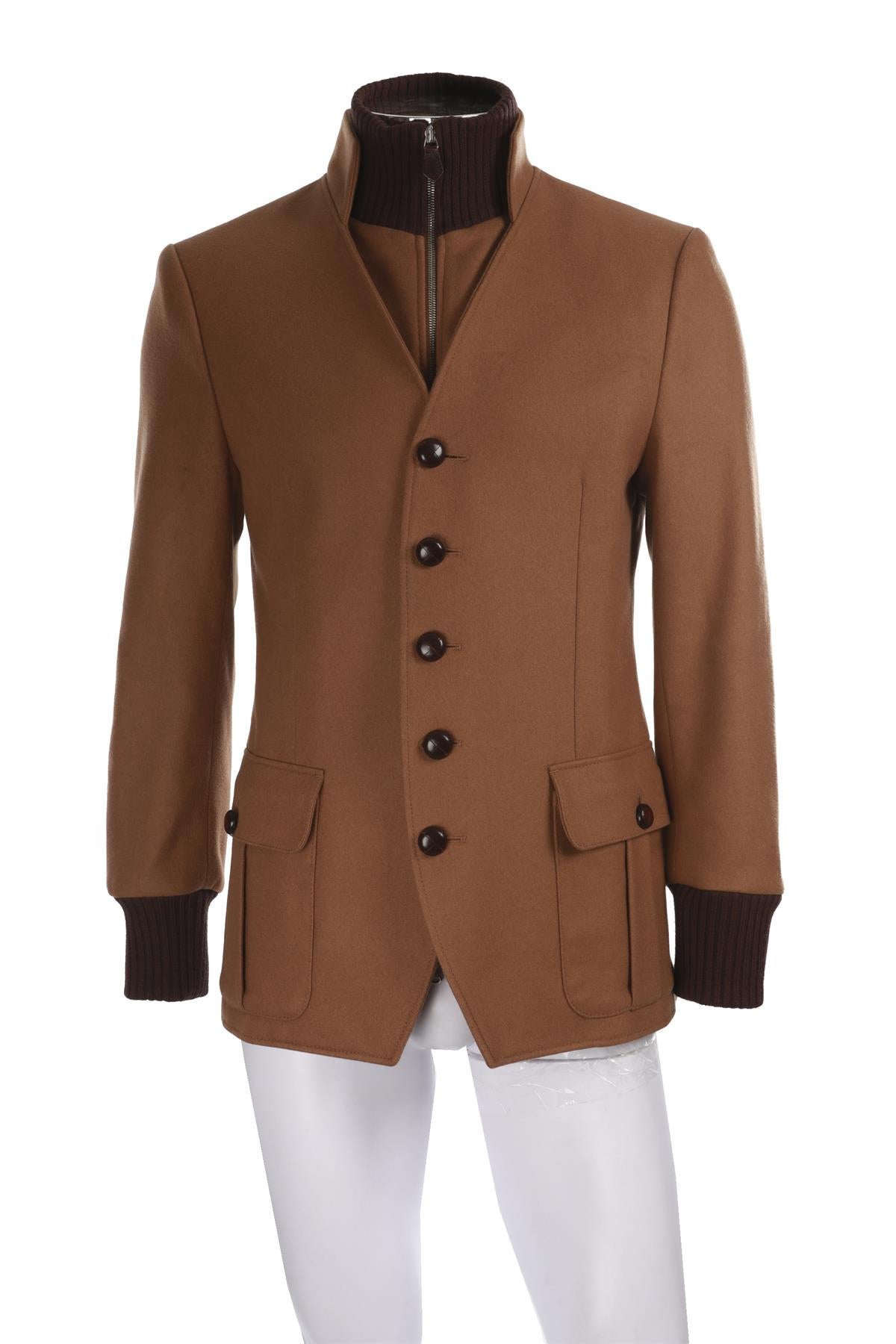 VIVIENNE WESTWOOD BROWN MEN'S WOOL JACKET IT 48 UK 38