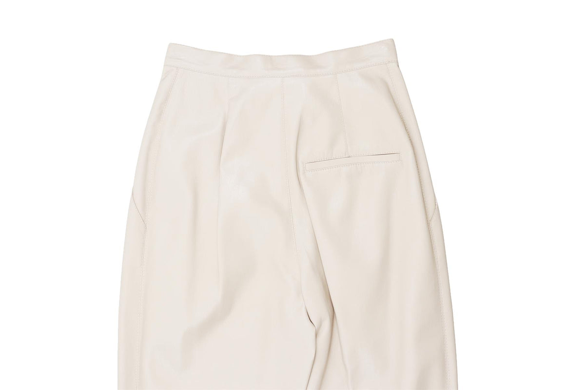 BEIGE LEATHER PANTS