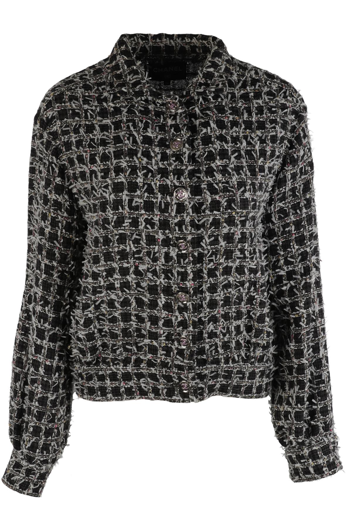 CHANEL GREY 2023 WOOL JACKET FR 34 UK 6