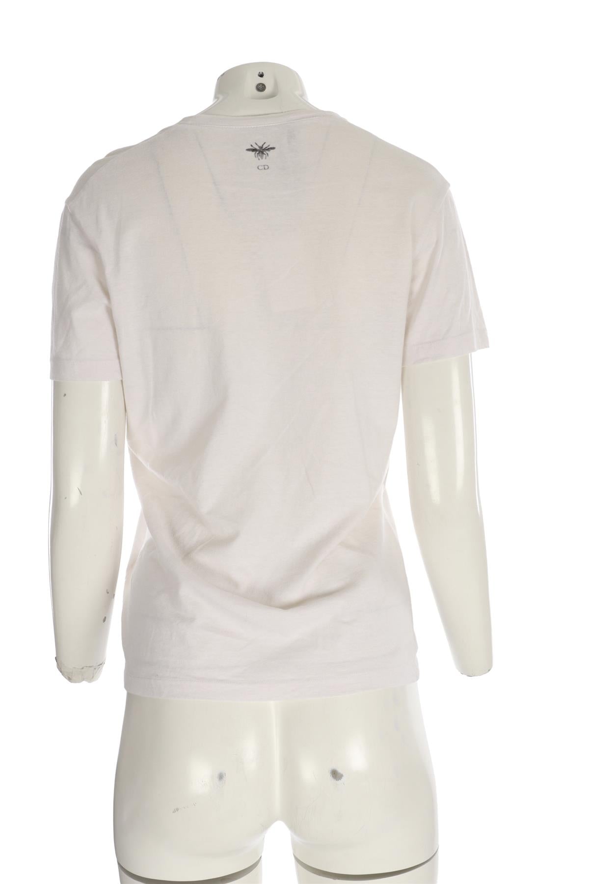 CHRISTIAN DIOR WHITE COTTON T-SHIRT XSMALL
