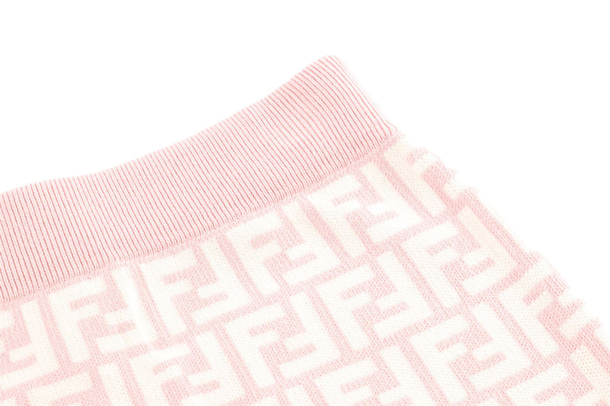 FENDI KIDS GIRLS PINK COTTON SKIRT 6 YEARS