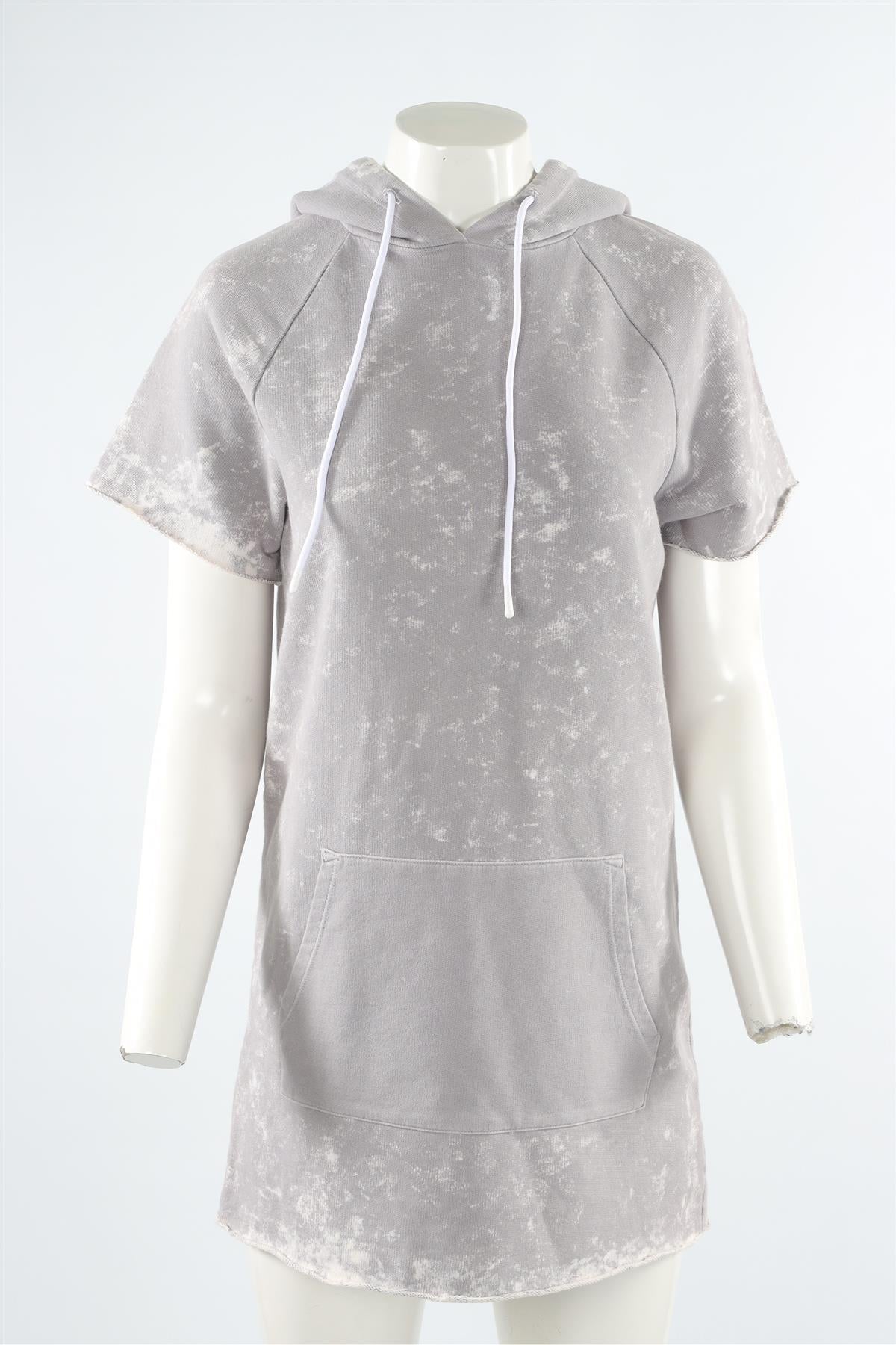 COTTON CITIZEN GREY COTTON MINI DRESS XSMALL