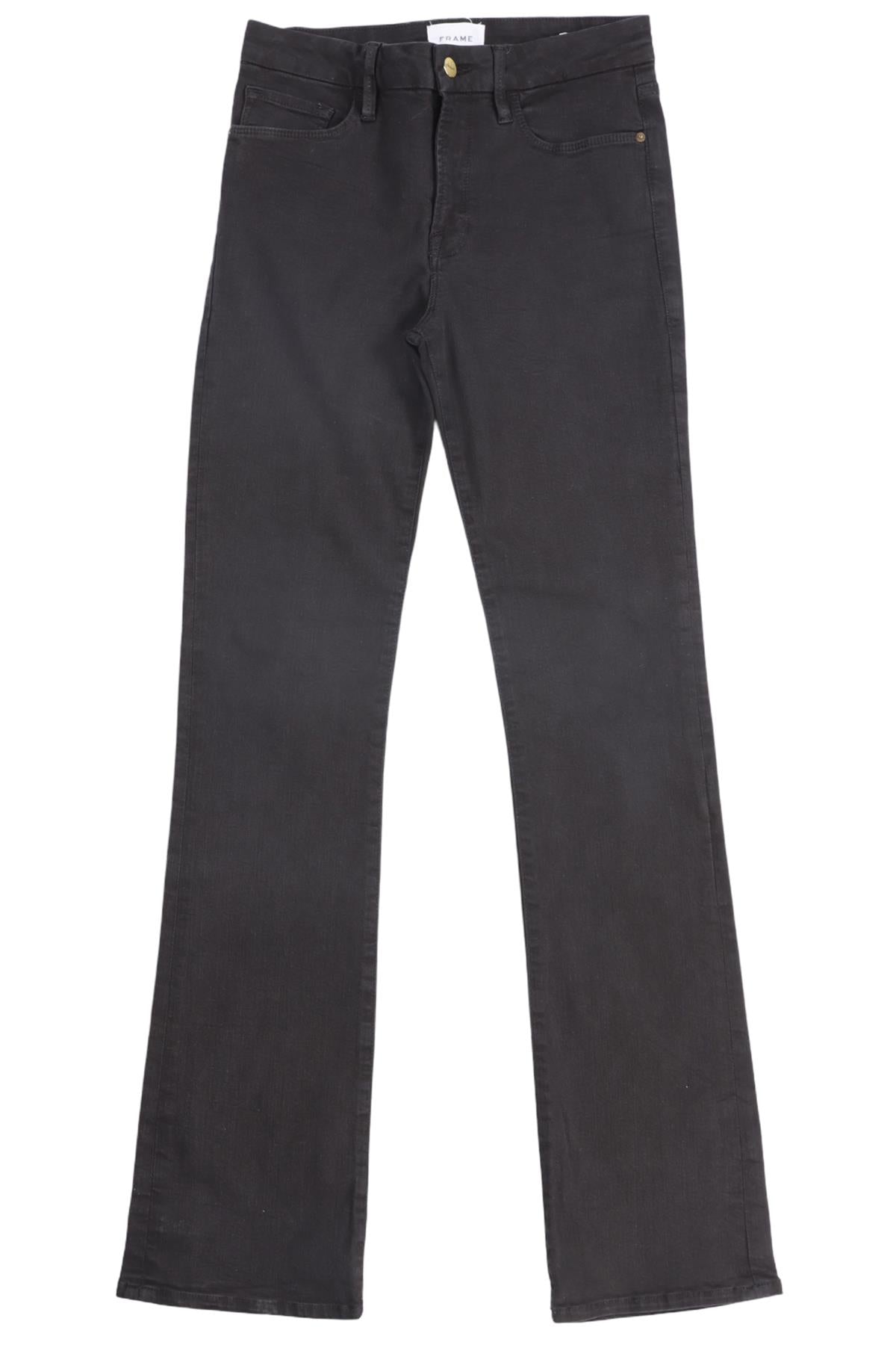 FRAME BLACK HIGH RISE STRAIGHT LEG JEANS W28 UK 10
