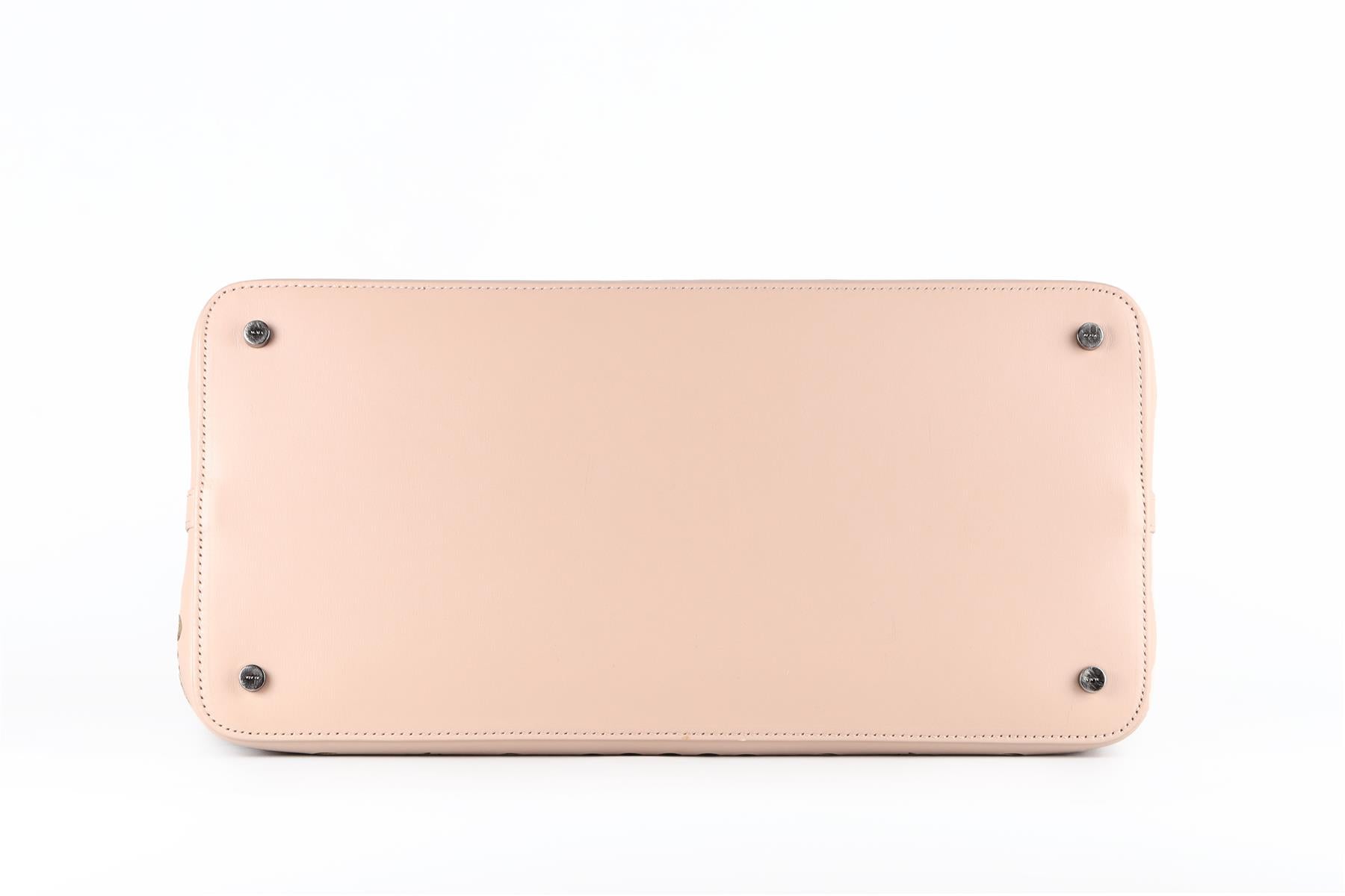 ALAÏA PINK MINA LEATHER TOTE BAG