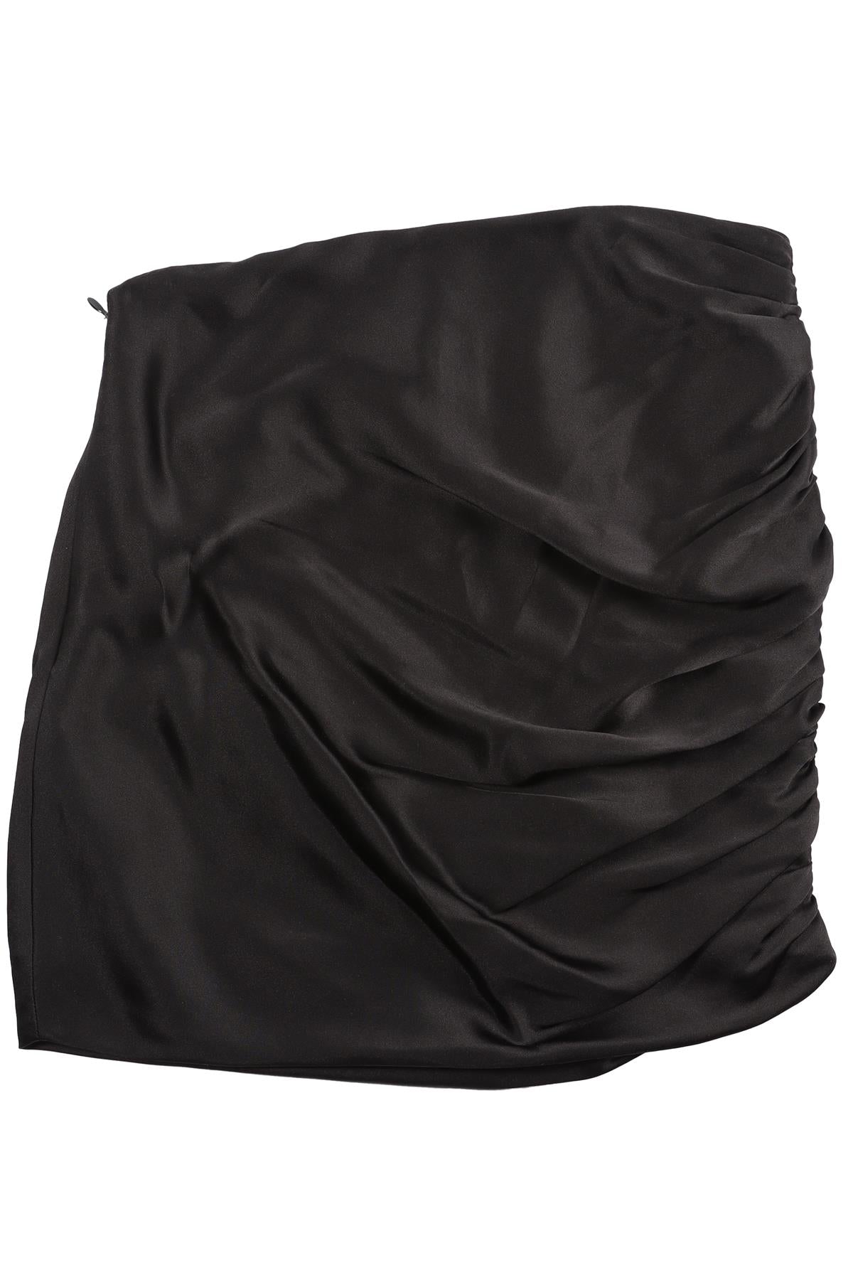 THE SEI BLACK SILK MINI SKIRT US 2 UK 6