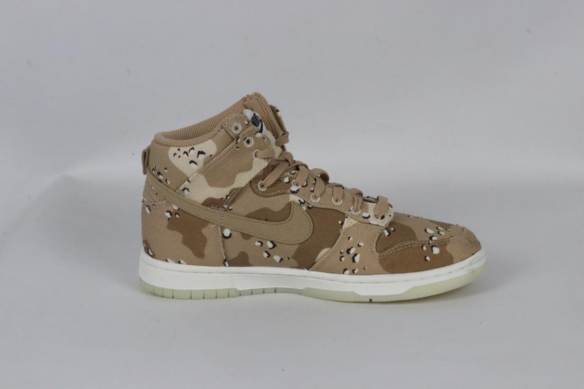 NIKE DUNK CAMOUFLAGE PRINT CANVAS HIGH TOP SNEAKERS EU 39 UK 5.5 US 8