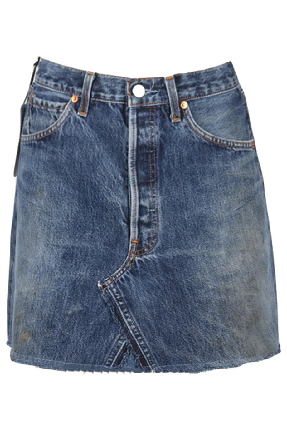 RE/DONE DENIM MINI SKIRT W25 UK 6-8