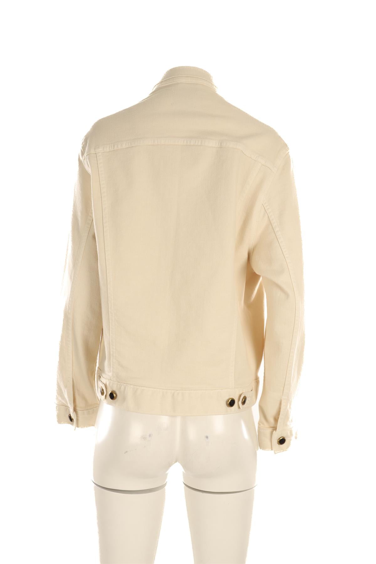 KHAITE CREAM DENIM JACKET XSMALL/SMALL