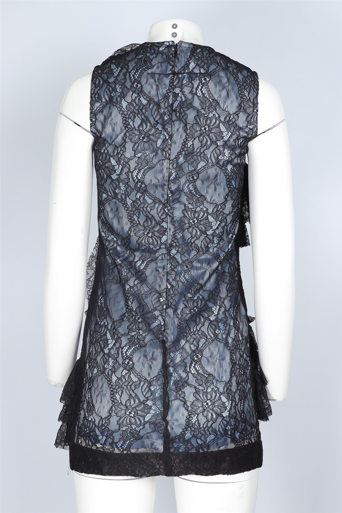 GIVENCHY BLACK LACE MINI DRESS UK 8