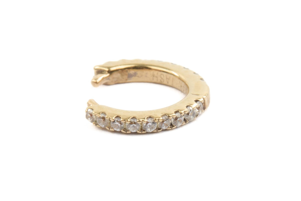 MARIA TASH 14K GOLD CZ EAR CUFF