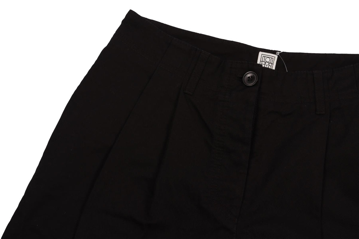 BLACK COTTON SHORTS