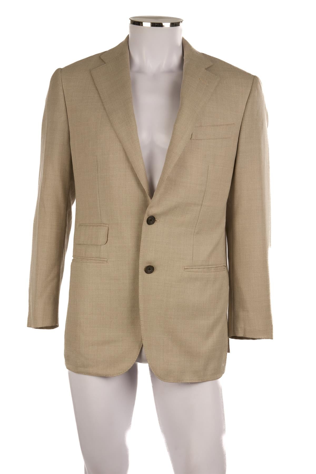 THOM SWEENEY BEIGE MEN'S WOOL BLAZER IT 50 UK/US 40 FR 50