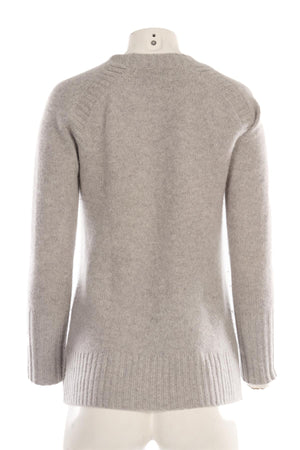 J.CREW GREY CASHMERE SWEATER XSMALL
