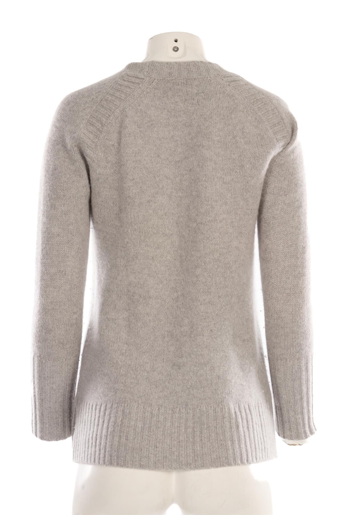 J.CREW GREY CASHMERE SWEATER XSMALL
