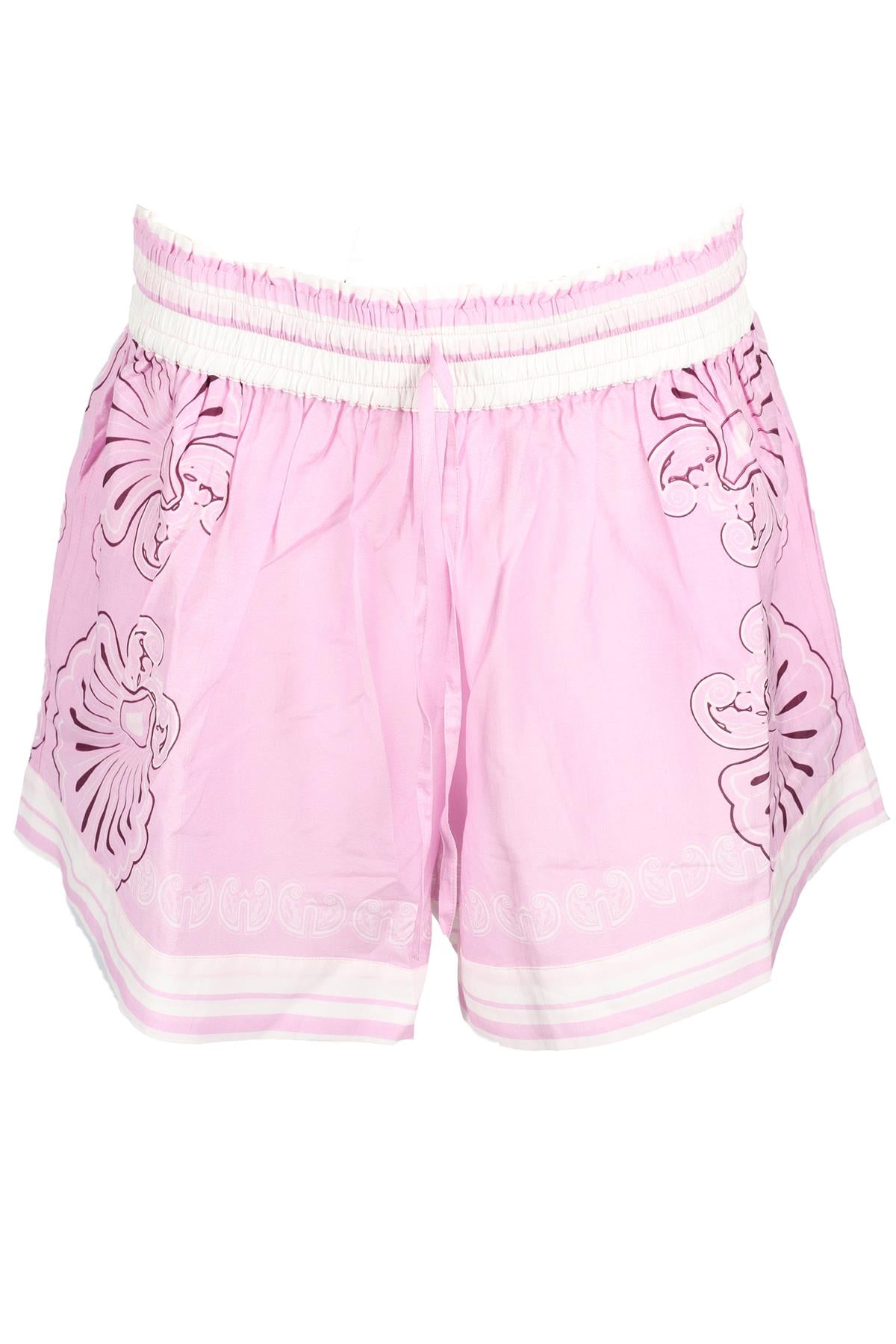 SHANI SHEMER PINK COTTON BLEND SHORTS LARGE