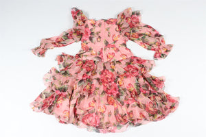 DOLCE & GABANNA PINK KIDS GIRLS SILK DRESS 4 YEARS