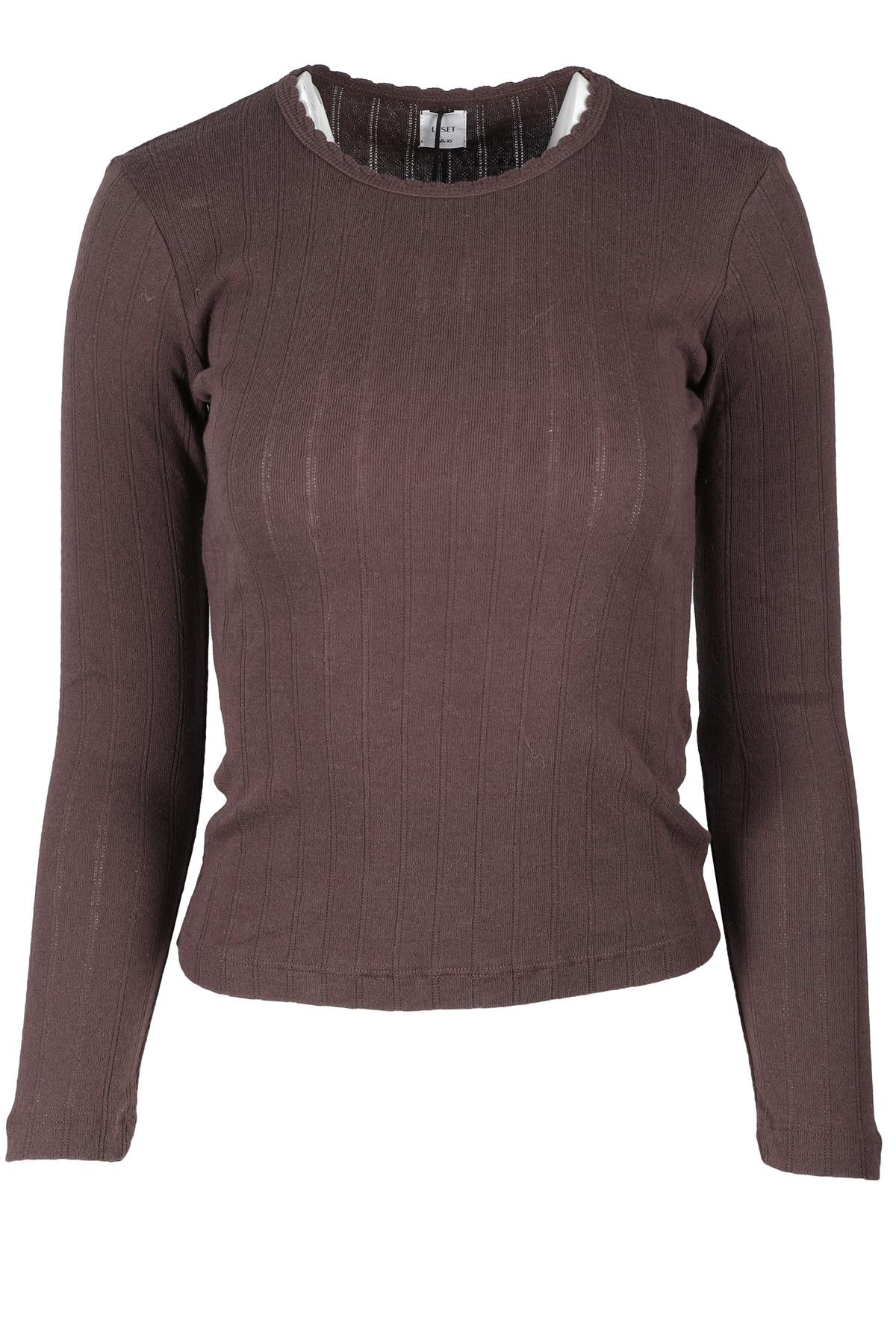 LESET BROWN COTTON TOP XSMALL