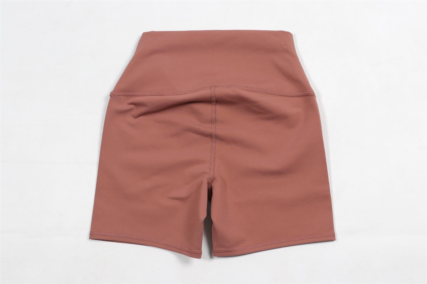 ALO YOGA BROWN JERSEY SHORTS XSMALL