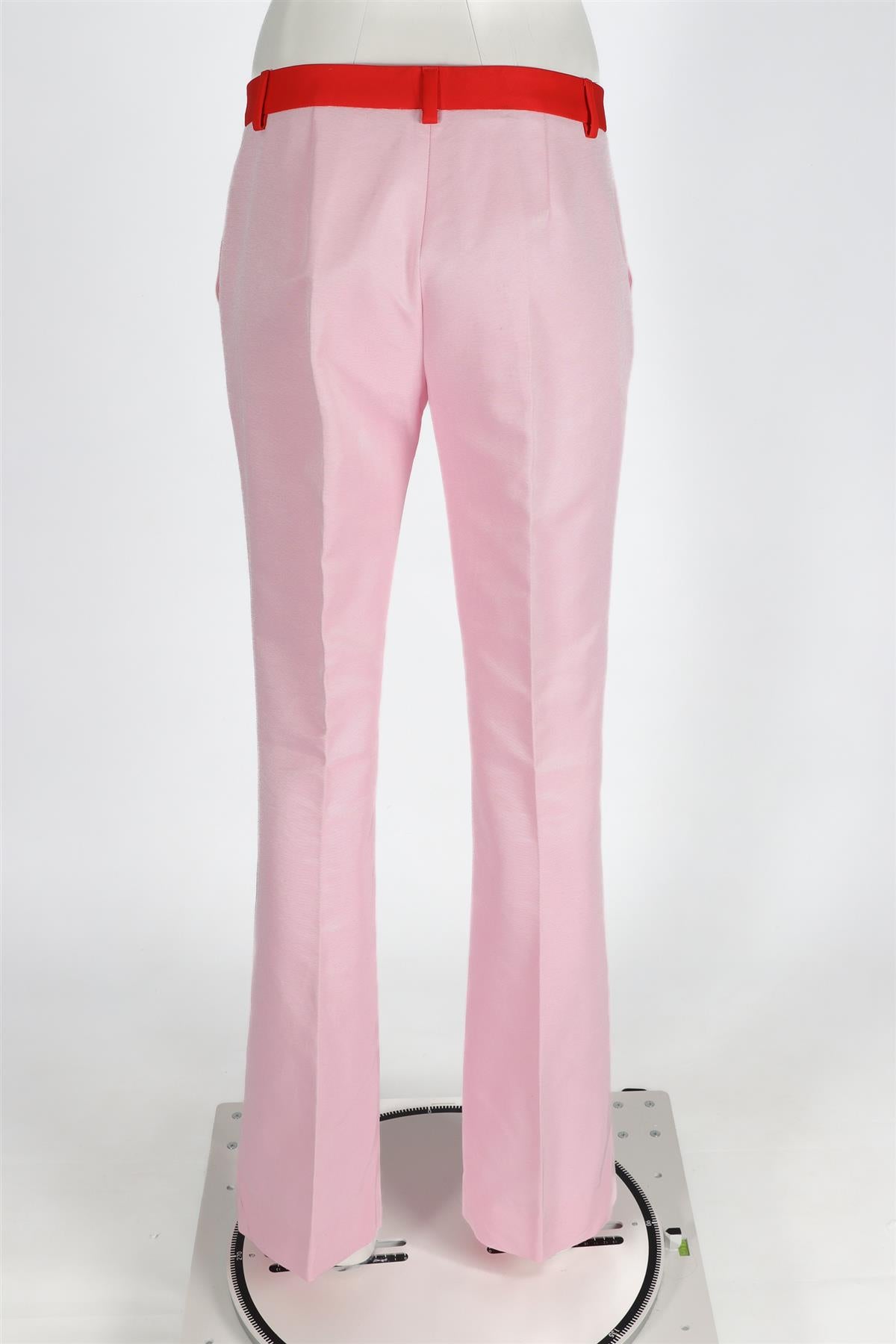 VIONNET PINK COTTON STRAIGHT LEG PANTS IT 42 UK 10