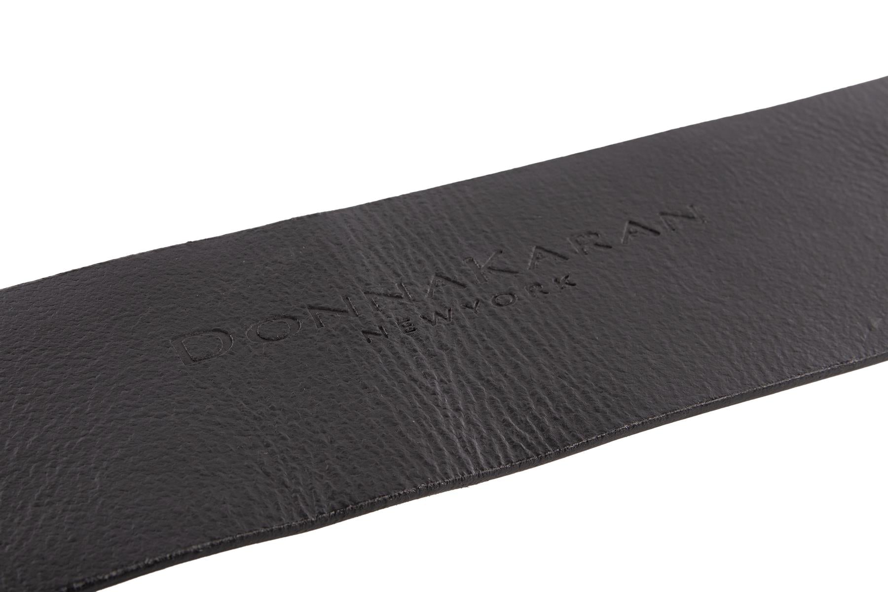 DONNA KARAN BLACK SUEDE WAIST BELT