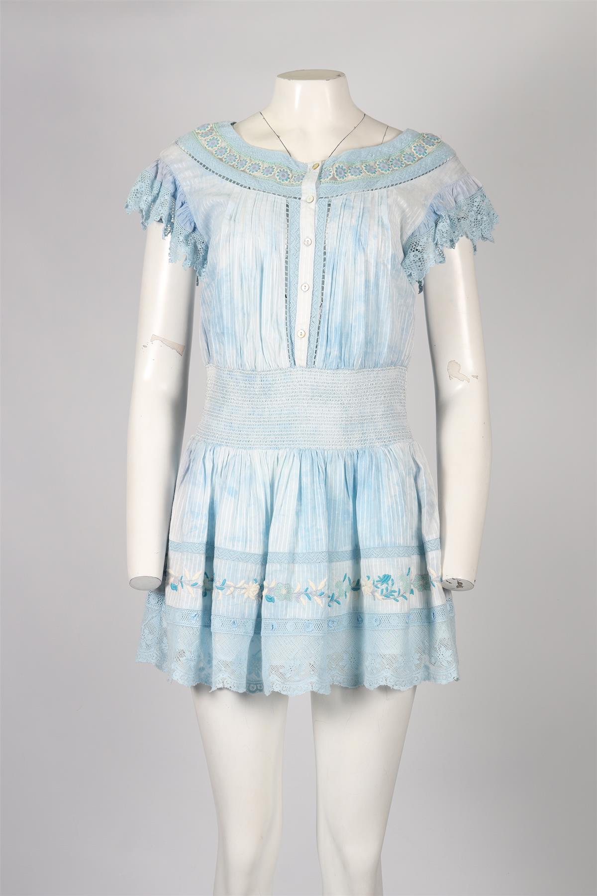 LOVESHACKFANCY COTTON MINI DRESS MEDIUM