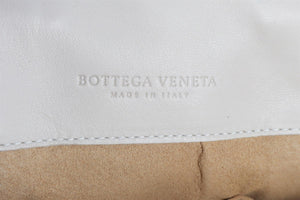 BOTTEGA VENETA ECRU INTRECCIATO LEATHER TOTE BAG