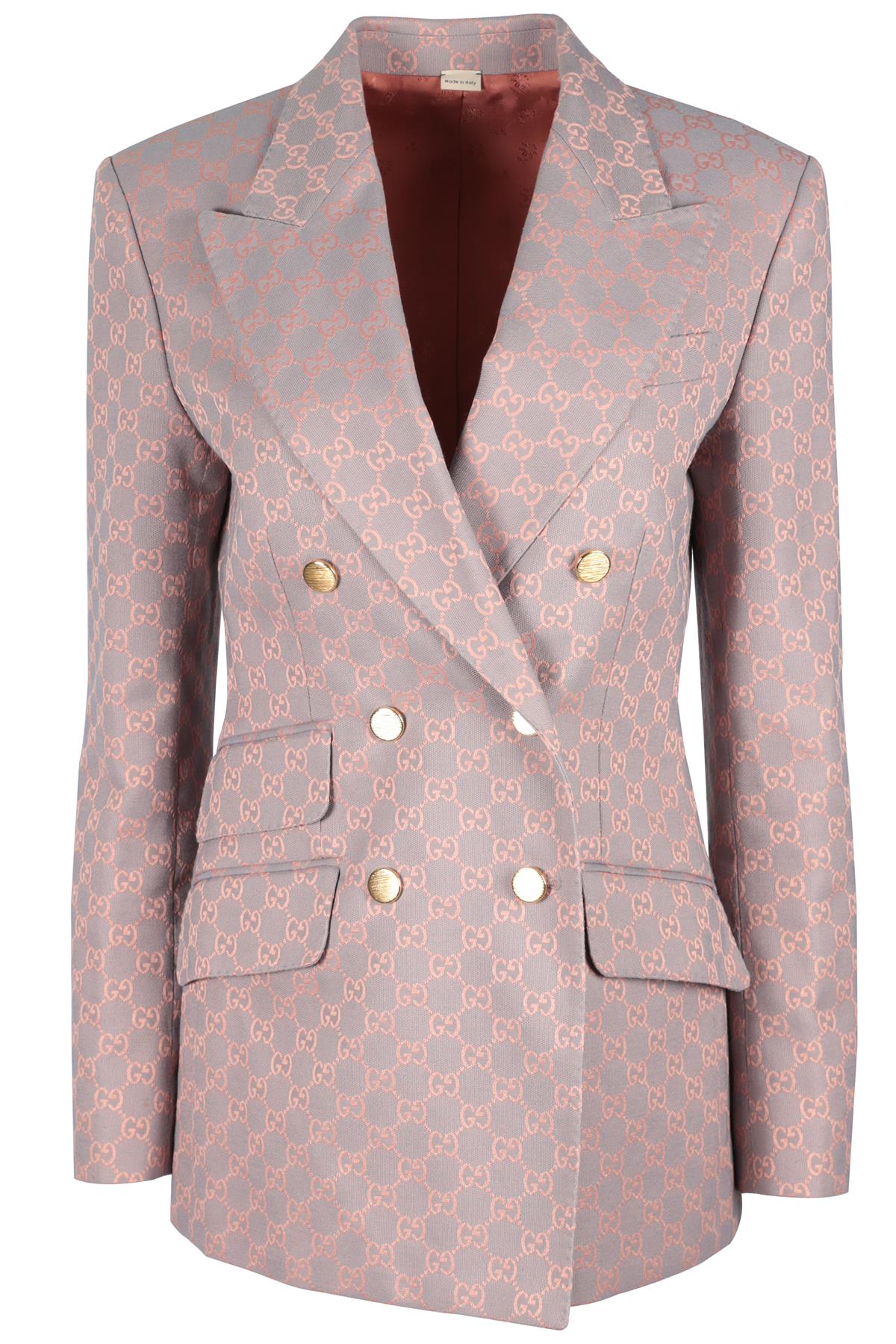 GUCCI PINK GG COTTON BLAZER IT 42 UK 10