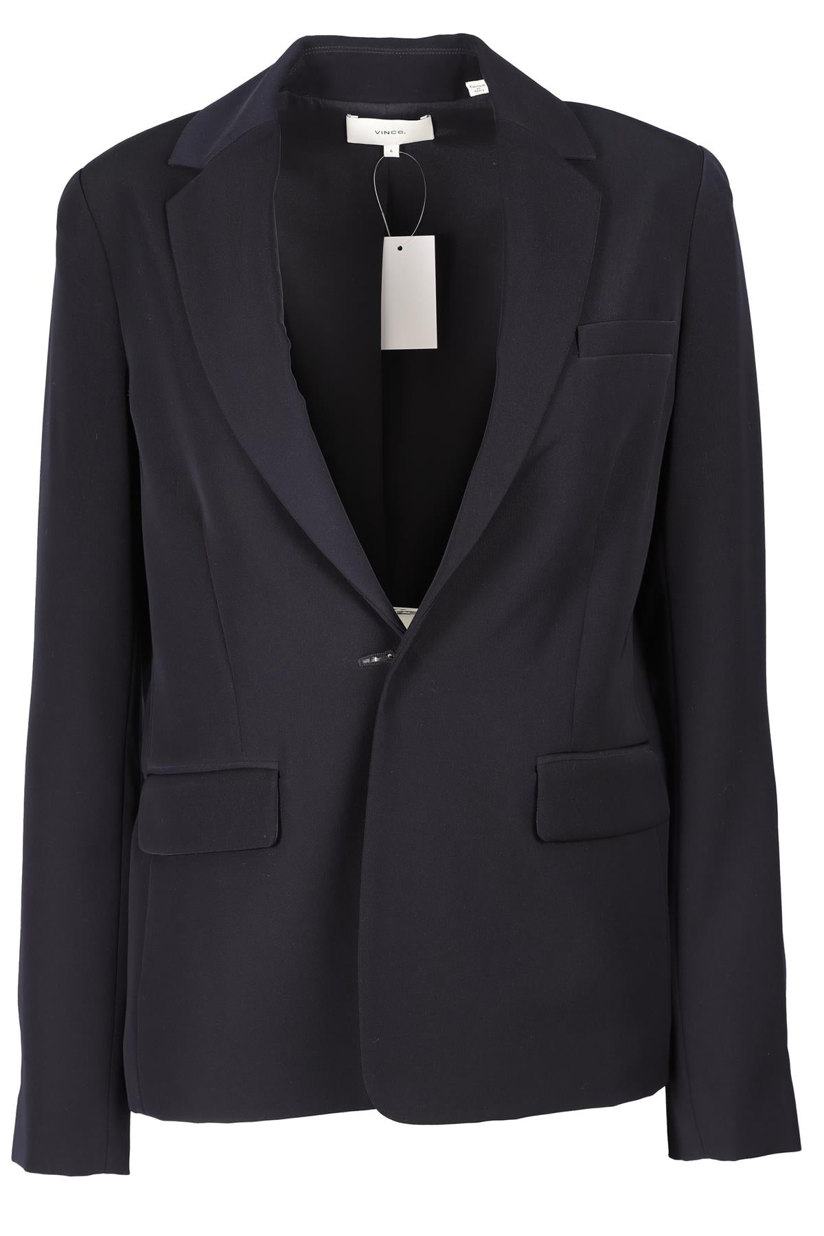 VINCE NAVY CREPE BLAZER US 6 UK 10