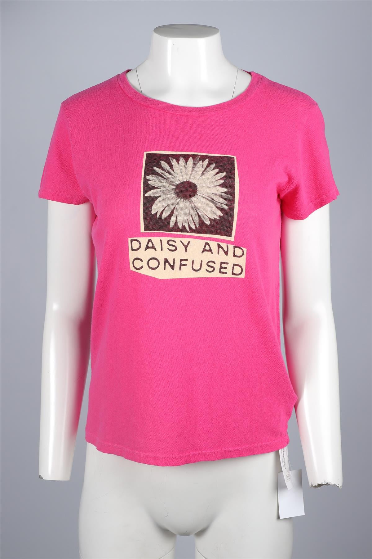 MOTHER PINK COTTON T-SHIRT SMALL