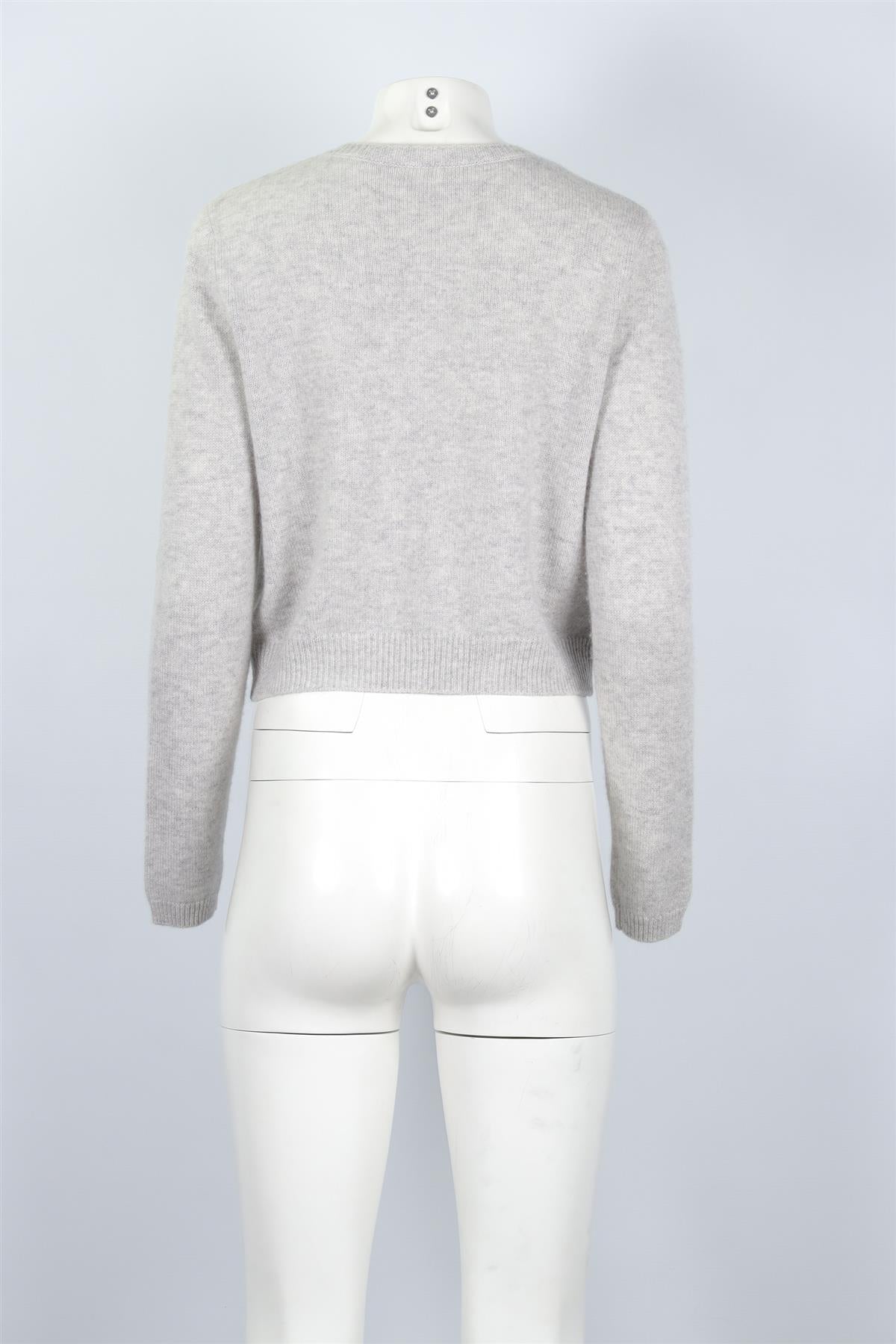 REFORMATION GREY CASHMERE CARDIGAN SMALL
