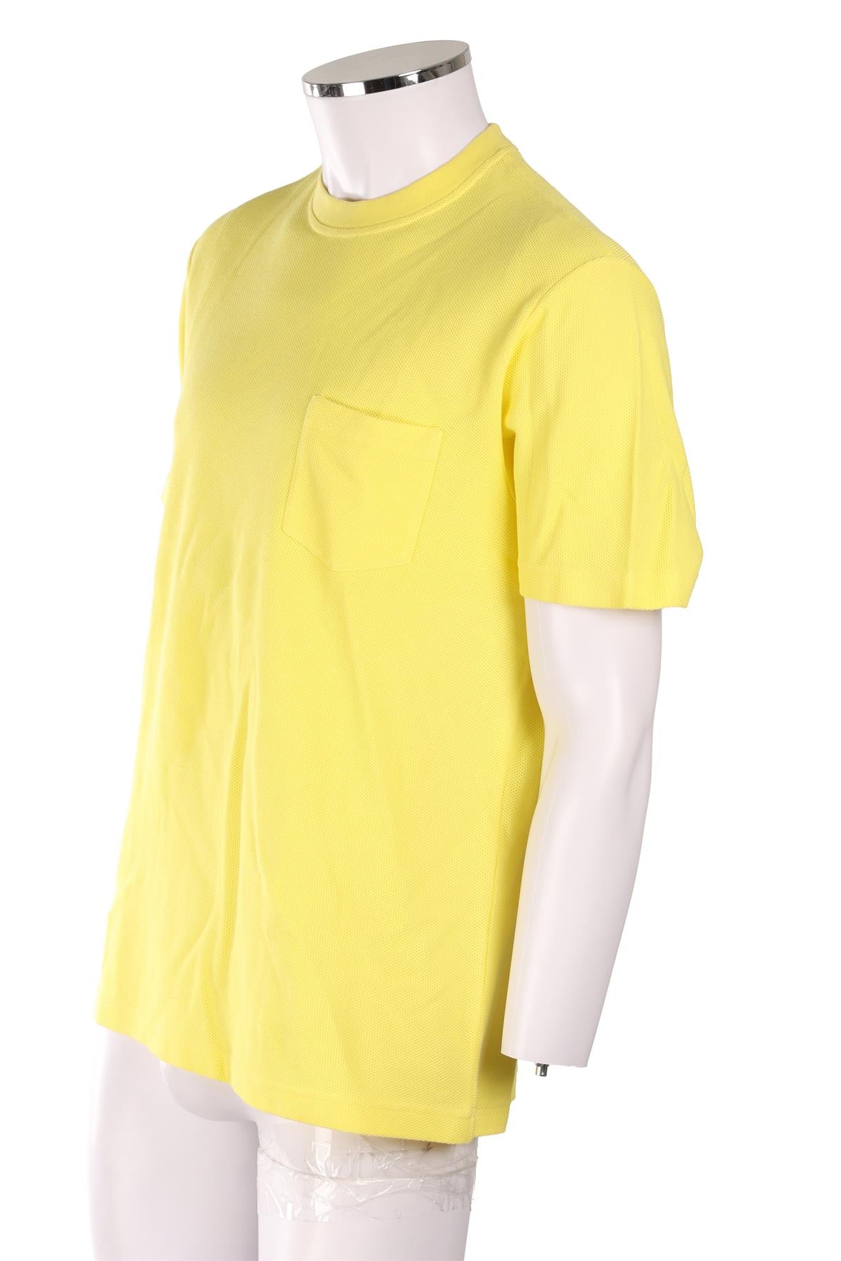LORO PIANA YELLOW MEN'S COTTON TOP MEDIUM