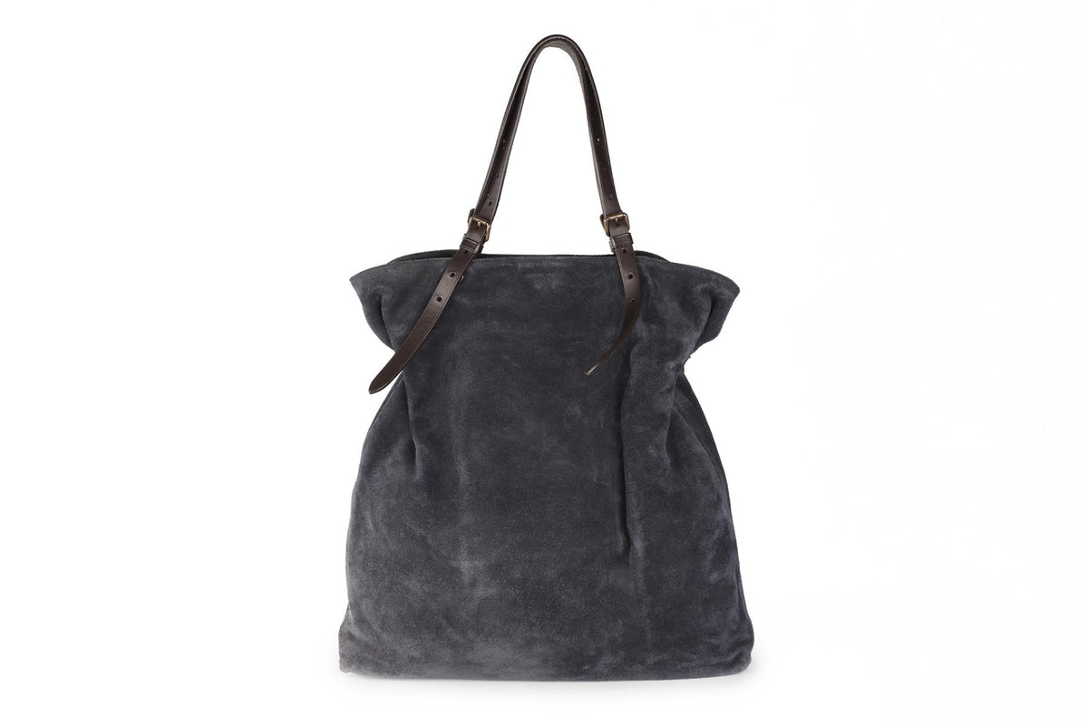 TOMAS MAIER NAVY SUEDE TOTE BAG