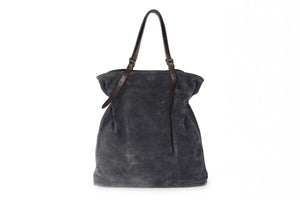 TOMAS MAIER NAVY SUEDE TOTE BAG