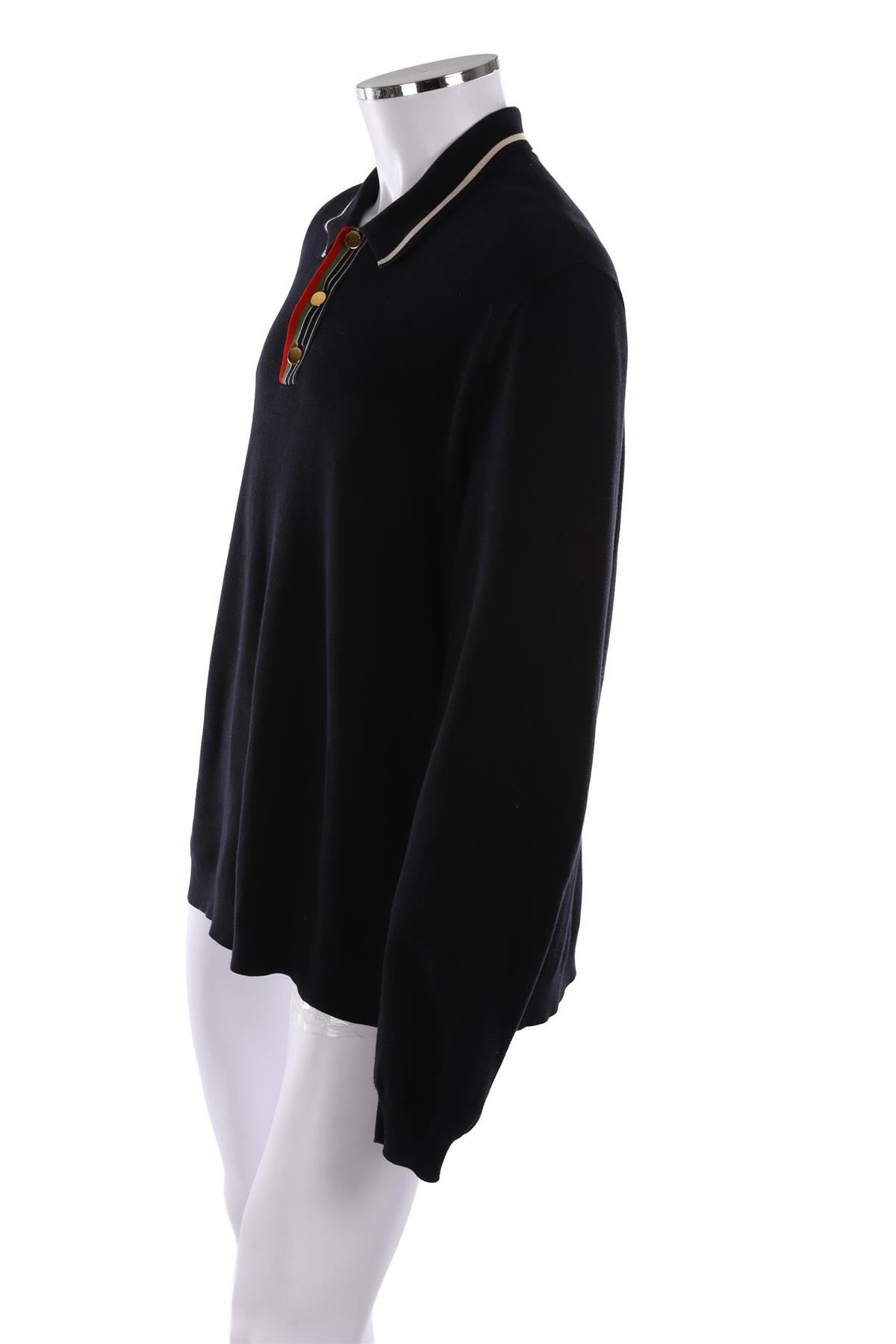GUCCI MEN'S NAVY COTTON SWEATER IT 54 UK/US 44
