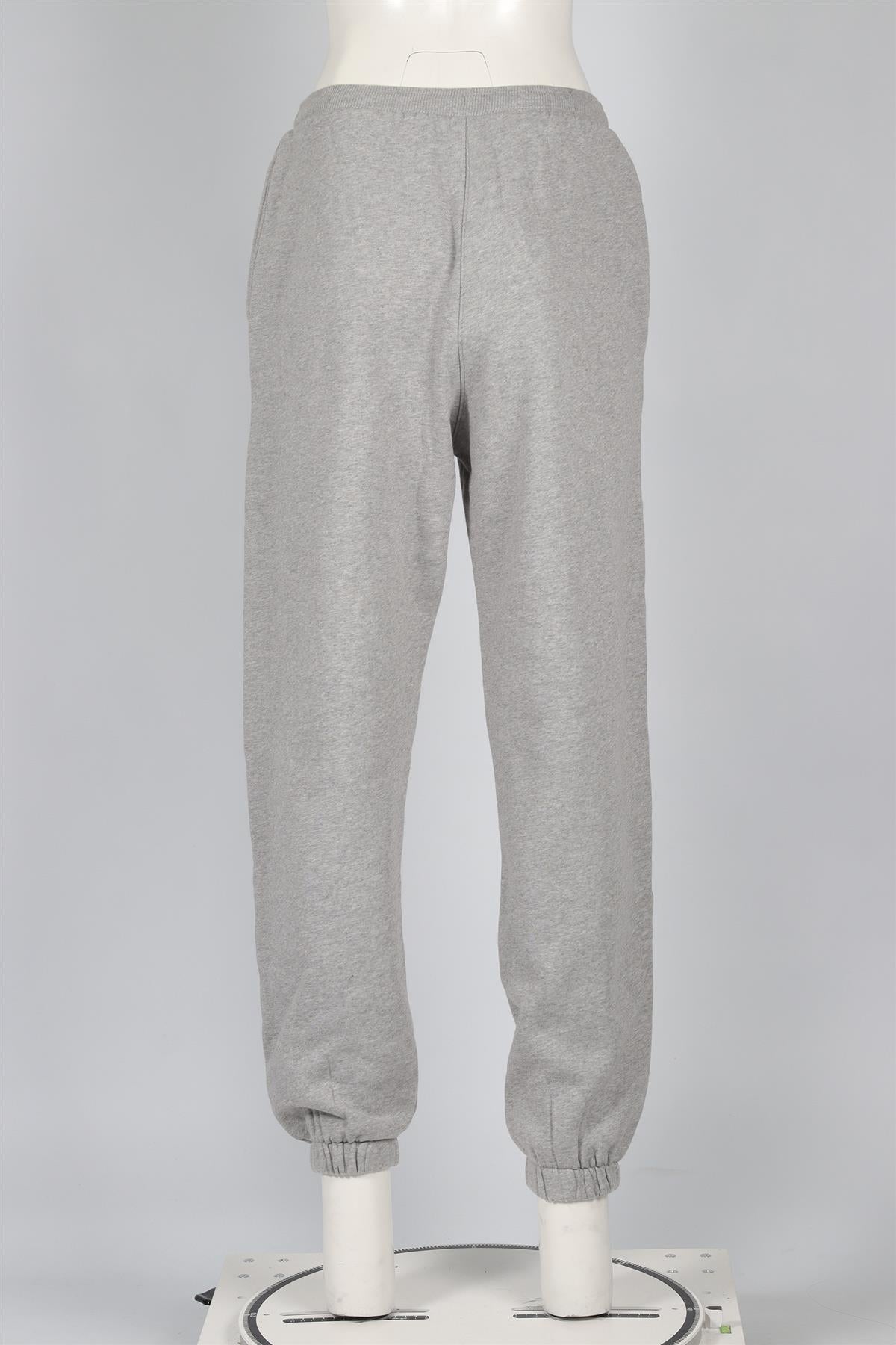 ANINE BING + REEBOK GREY COTTON TRACK PANTS XSMALL