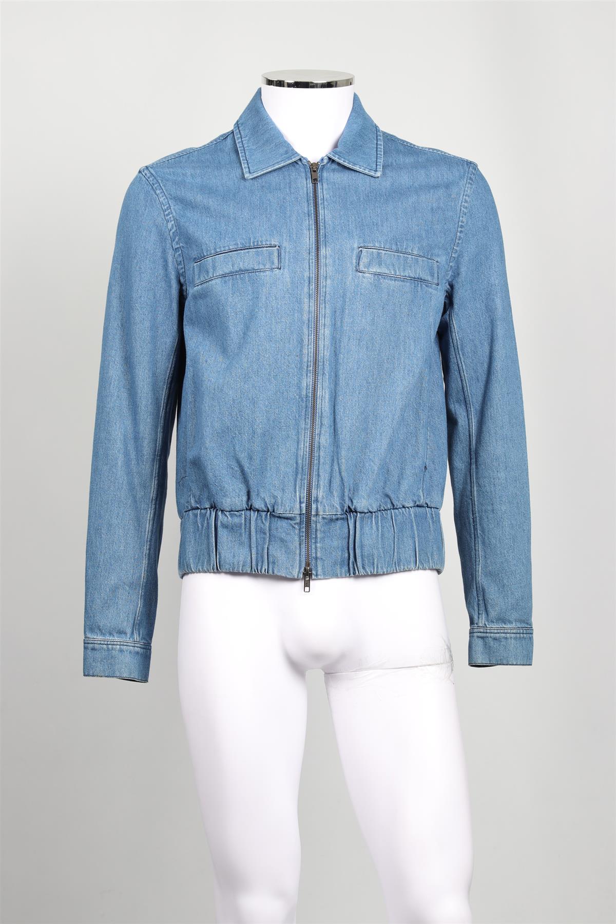 KING & TUCKFIELD BLUE MEN'S DENIM JACKET SMALL